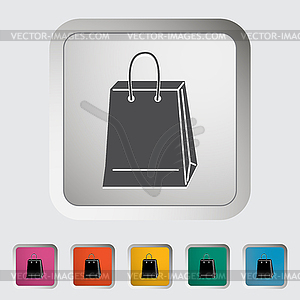 Bag store single icon - vector clipart