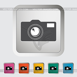 Icon vintage camera - vector clip art