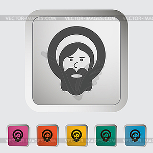 God single icon - vector image