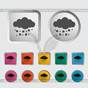 Hagel single icon.  - vector EPS clipart