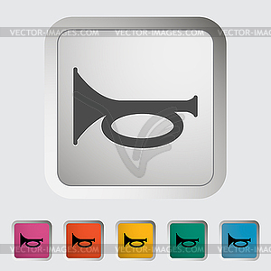 Horn icon - vector clip art