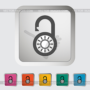 Padlock - vector image