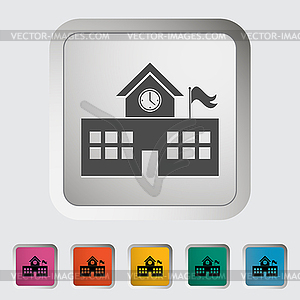 School building - vector image