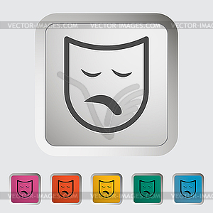 Theatrical mask - vector clip art