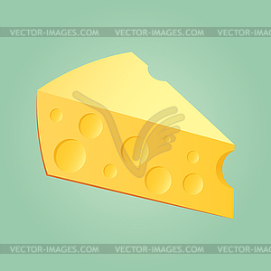 Slab Of Cheese - vector image