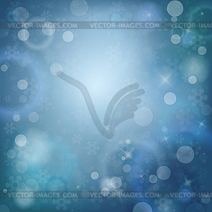 Snowy Abstract winter template - vector clipart / vector image