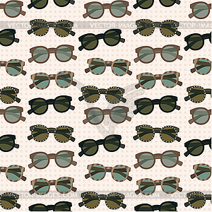 Seamless sunglasses  pattern - vector image