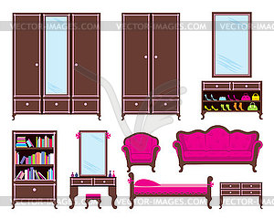 Set of furniture - vector image