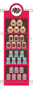 Regiments with coffee banks - vector image