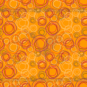 Бесшовные - кольца на оранжевом фоне - клипарт в векторе / векторное изображение