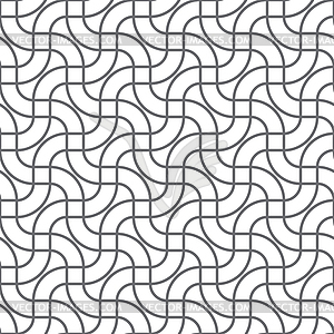 Simple geometric texture - entwined lines - vector clipart