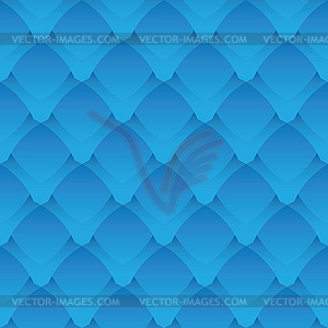 Geometric seamless pattern - blue scales - vector clip art