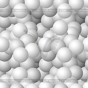 Seamless pattern - monochrome matt balls - vector image