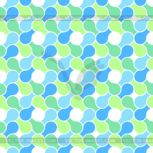 Seamless pattern - abstract blue & green pastel - vector image