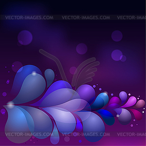 Abstract background with colored drops. - vector image