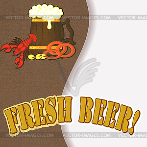 Beer menu. - vector clipart