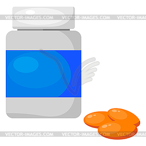 Medicine tablets. - vector clipart / vector image