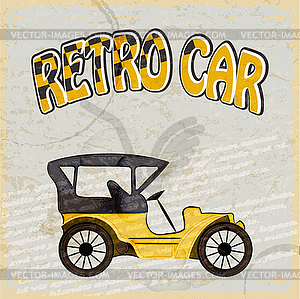 Vintage car - vector image