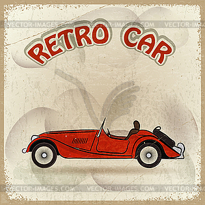 Retro car - vector image