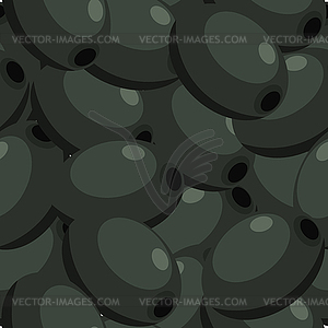 Seamless texture with fruits of olive tree - vector clipart