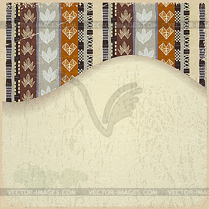 Abstract background with African Tribal elements - vector image