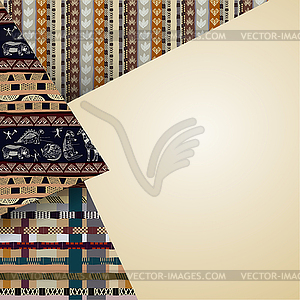 Abstract background with Tribal elements - vector image