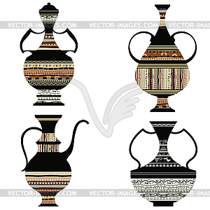 Tribal pitcher - vector clipart