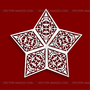 Abstract of paper star - vector image