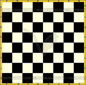 Field for chess - vector clipart