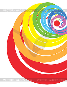 Rainbow spiral - vector clipart