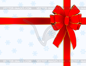 Christmas bow design - stock vector clipart