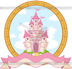 Princess castle design - vector clipart
