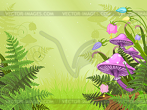 Magic landscape - vector image