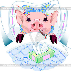 Свиной грипп - изображение в векторе