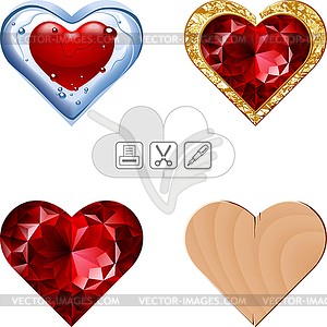 Valentine s hearts 3 - vector clipart
