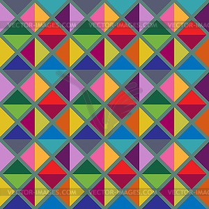 Seamless multicolored geometric pattern - vector clip art