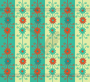 Background with retro style ornament - vector clipart