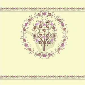 Decorative background with copy space - royalty-free vector clipart