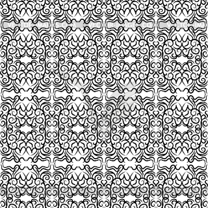Seamless lace pattern. Black - vector image