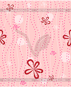 Seamless background with floral pattern - vector clipart