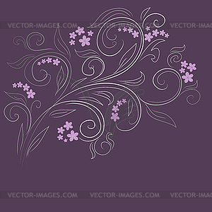 Design floral background - vector clipart