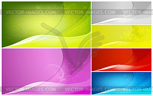 Abstract color backgrounds - vector clipart