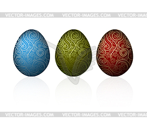 Easter eggs - vector clip art