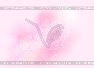 Abstract floral background - vector EPS clipart