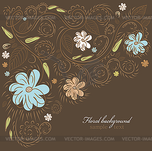 Floral background - vector clipart