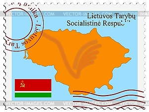 Lithuanian Soviet Republic - vector clip art