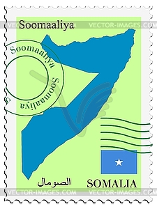 Почты, из Сомали - изображение векторного клипарта