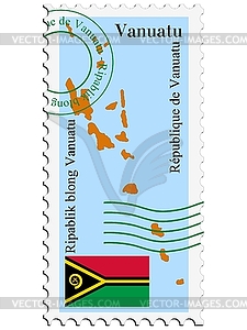 Почты, из Вануату - векторный клипарт EPS