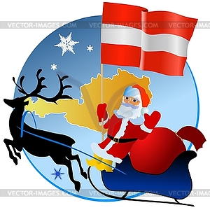 Merry Christmas, Austria! - vector image