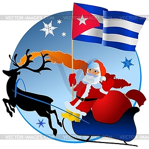 Merry Christmas, Cuba! - vector clipart
